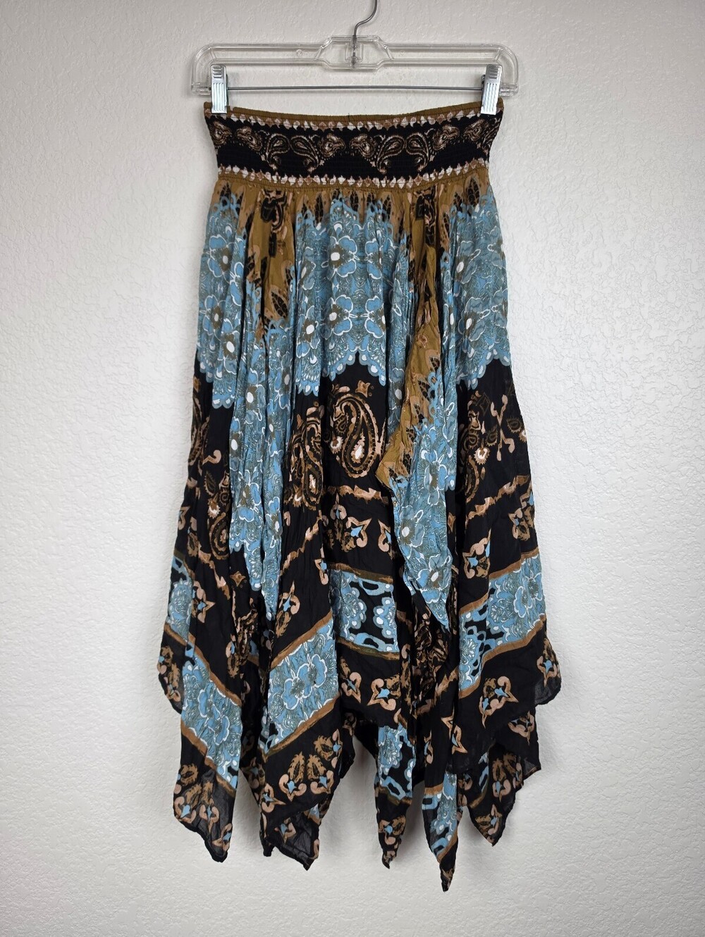 Free People Small Rayon Viscose Bohemian Skirt
